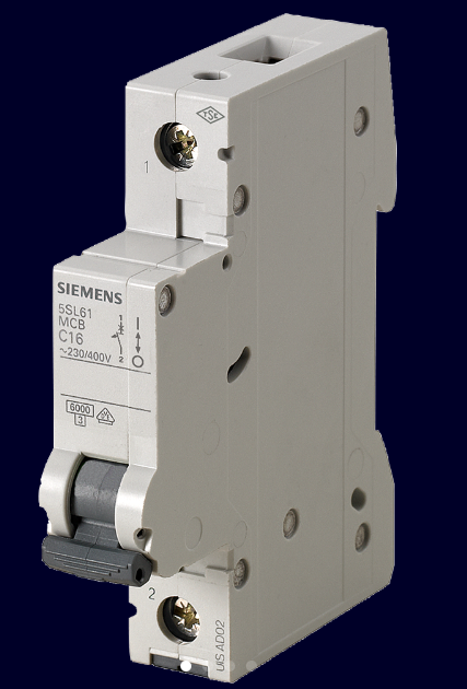SIEMENS 5SL6116-6YA 16A 1P 6kA B Miniature Circuit Breaker